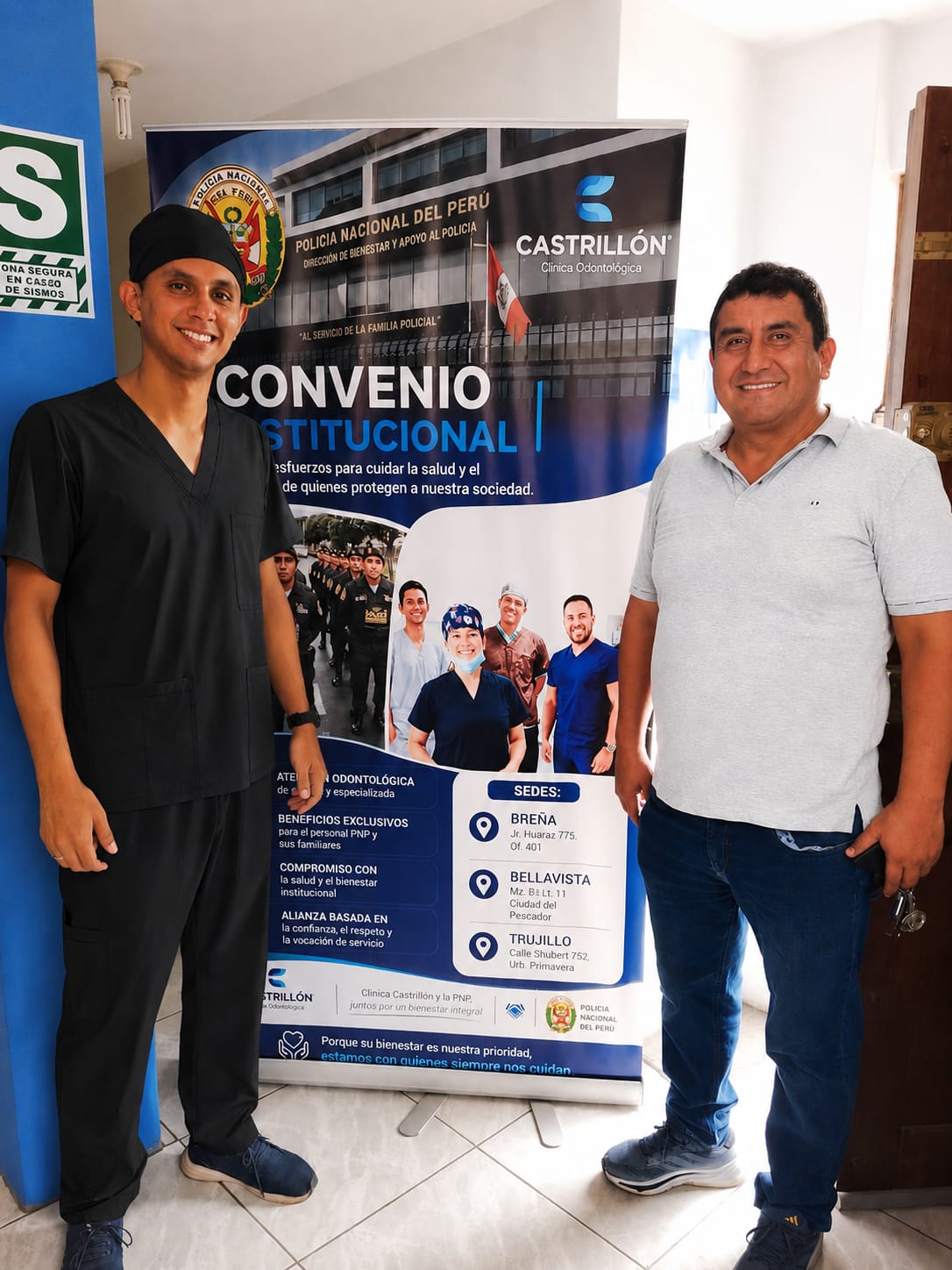 Convenio institucional entre Castrillón Clínica Odontológica y la Policía Nacional del Perú